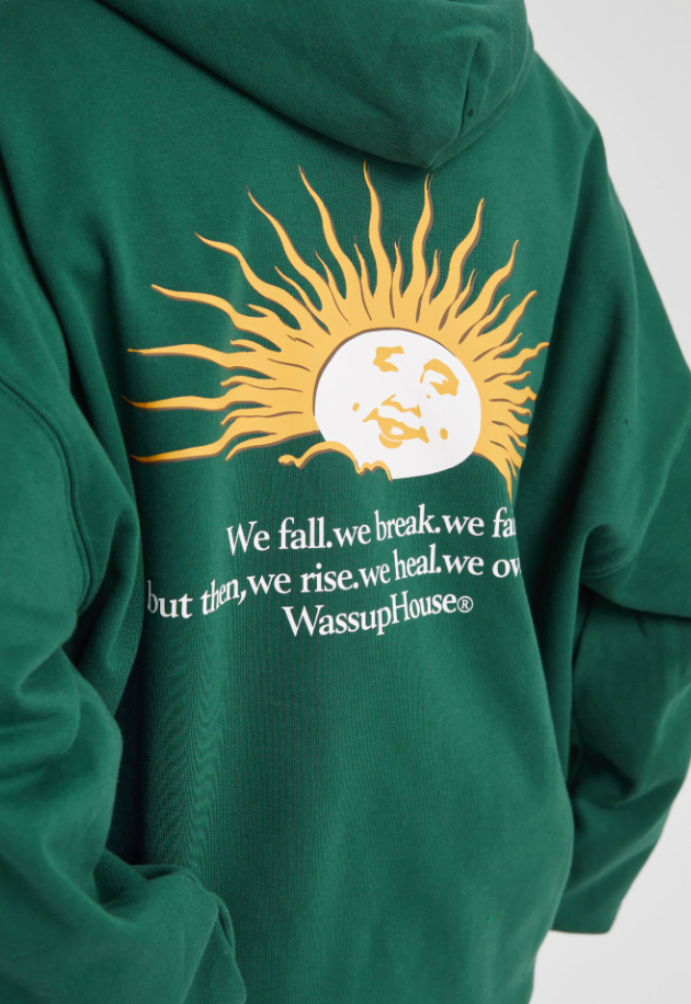 Wassup House Sunrise Sunset Print Zipper Hoodie