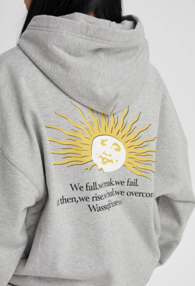 Wassup House Sunrise Sunset Print Zipper Hoodie