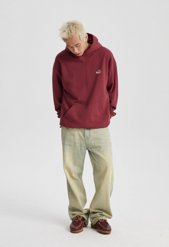 Wassup House Crab Graffiti Word Foam Print Hoodie