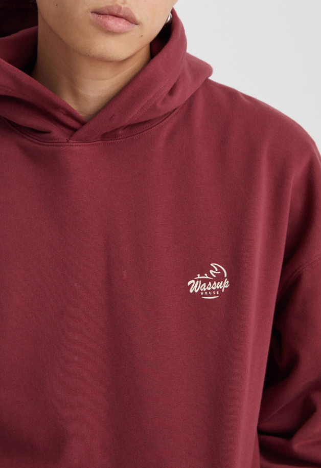 Wassup House Crab Graffiti Word Foam Print Hoodie