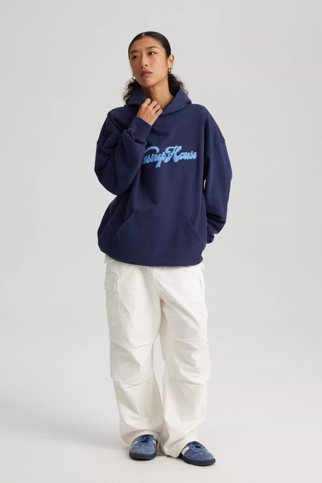 Wassup House Embroidered Logo Hoodie