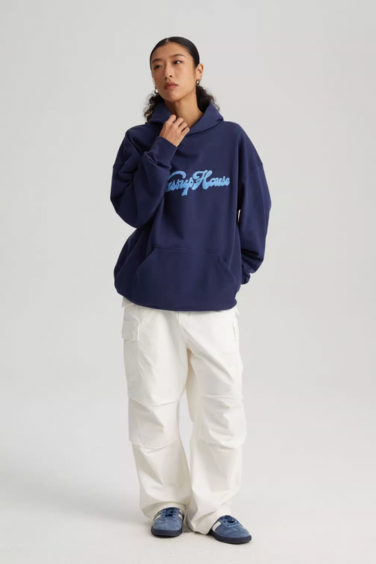 Wassup House Embroidered Logo Hoodie