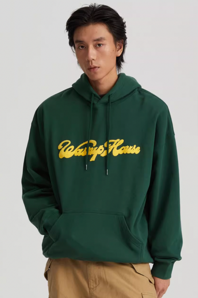 Wassup House Embroidered Logo Hoodie