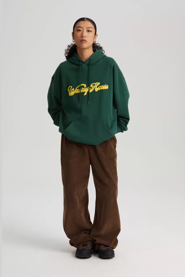 Wassup House Embroidered Logo Hoodie
