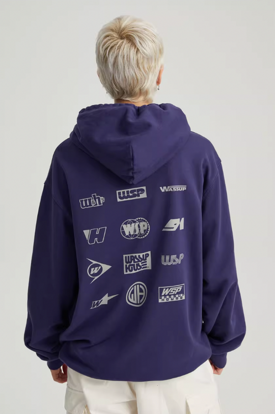 Wassup House Racing Logo Near Color Print Hoodie
