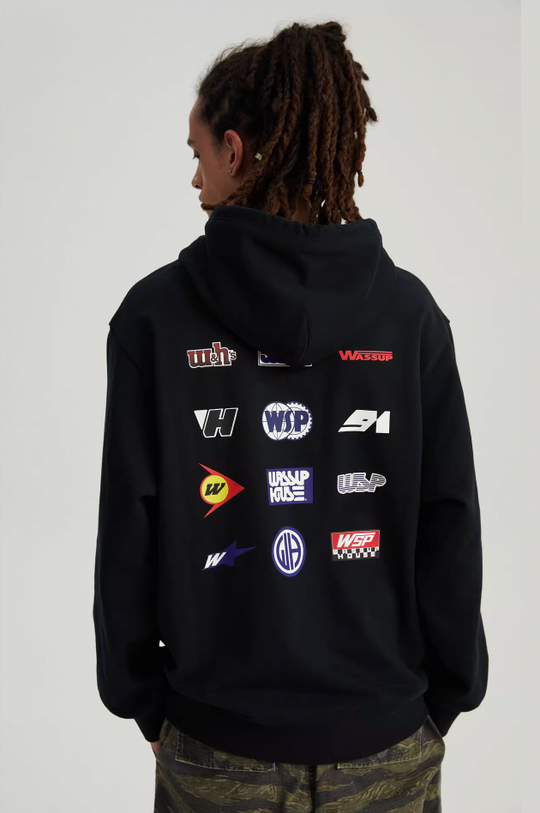 Wassup House Racing Logo Colorful Print Hoodie