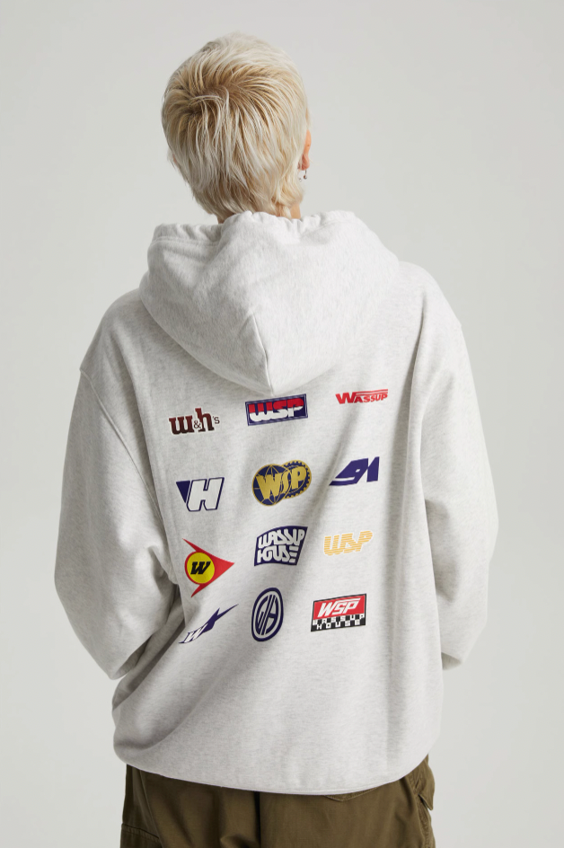 Wassup House Racing Logo Colorful Print Hoodie