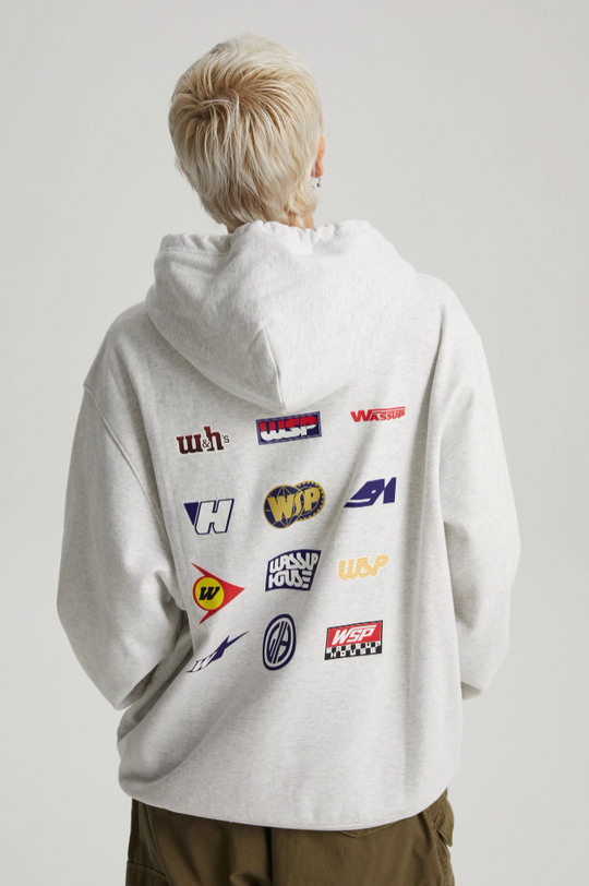 Wassup House Racing Logo Colorful Print Hoodie