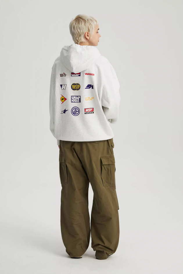 Wassup House Racing Logo Colorful Print Hoodie