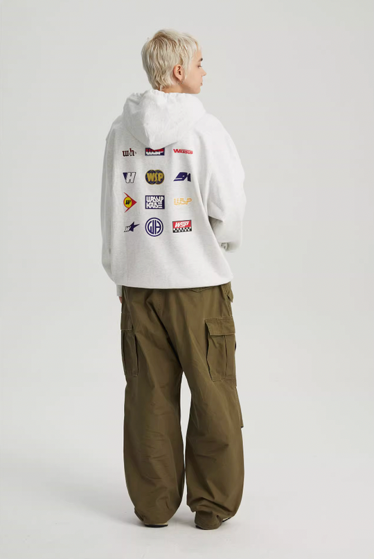 Wassup House Racing Logo Colorful Print Hoodie