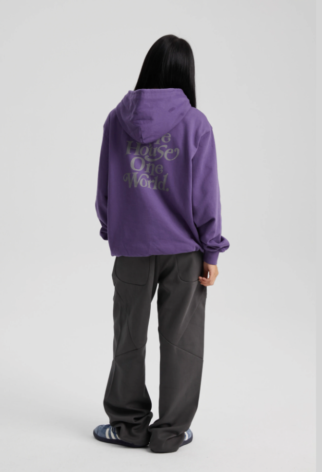 Wassup House Slogan Print Hoodie