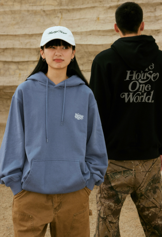 Wassup House Slogan Print Hoodie