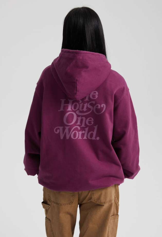 Wassup House Slogan Print Hoodie