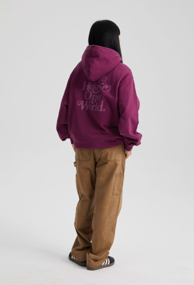 Wassup House Slogan Print Hoodie