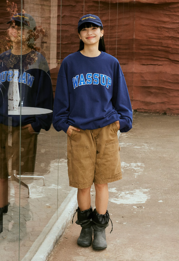 Wassup House Patch Embroidery Logo Sweatshirt