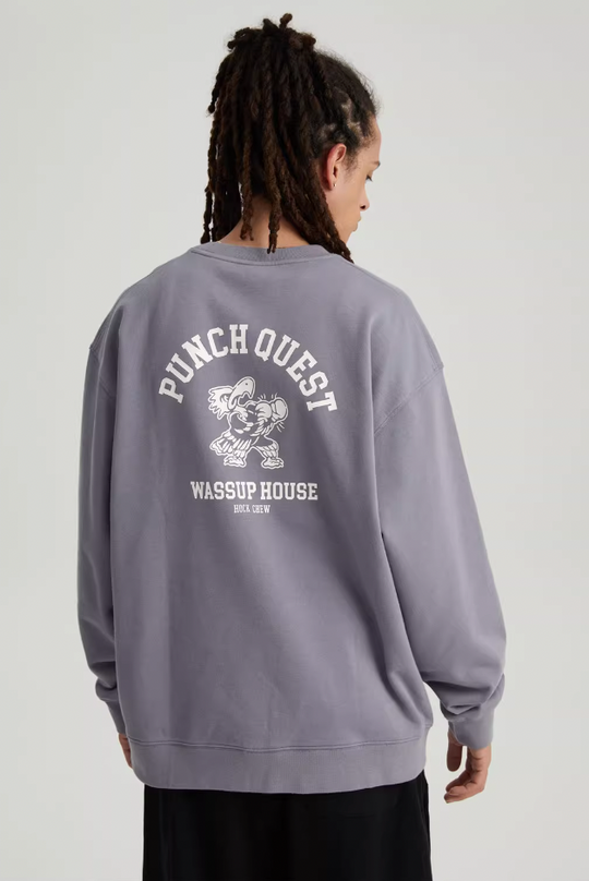 Wassup House Eagle Boxer Printing Sweatshirt