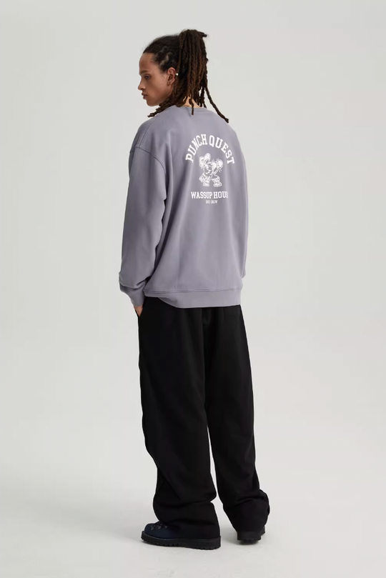 Wassup House Eagle Boxer Printing Sweatshirt