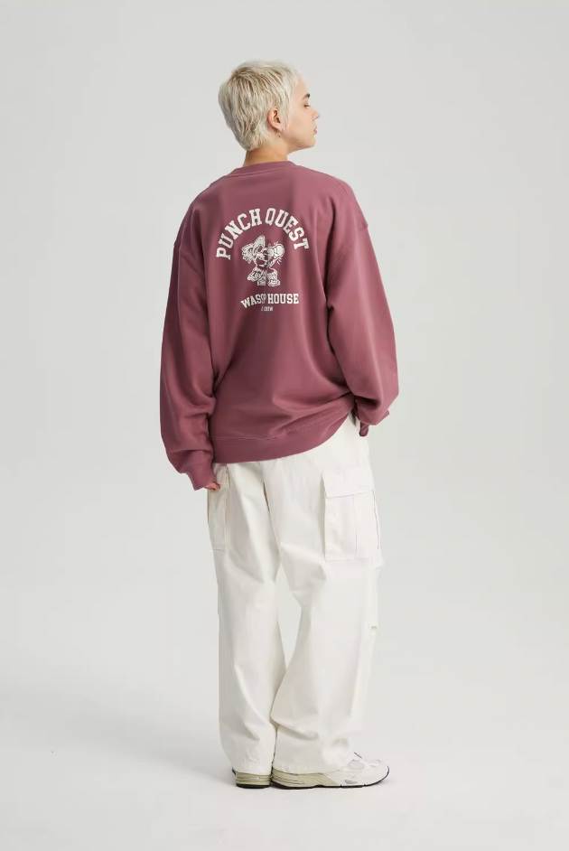 Wassup House Eagle Boxer Printing Sweatshirt