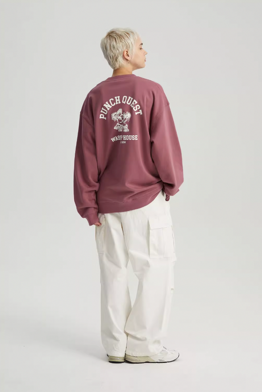 Wassup House Eagle Boxer Printing Sweatshirt