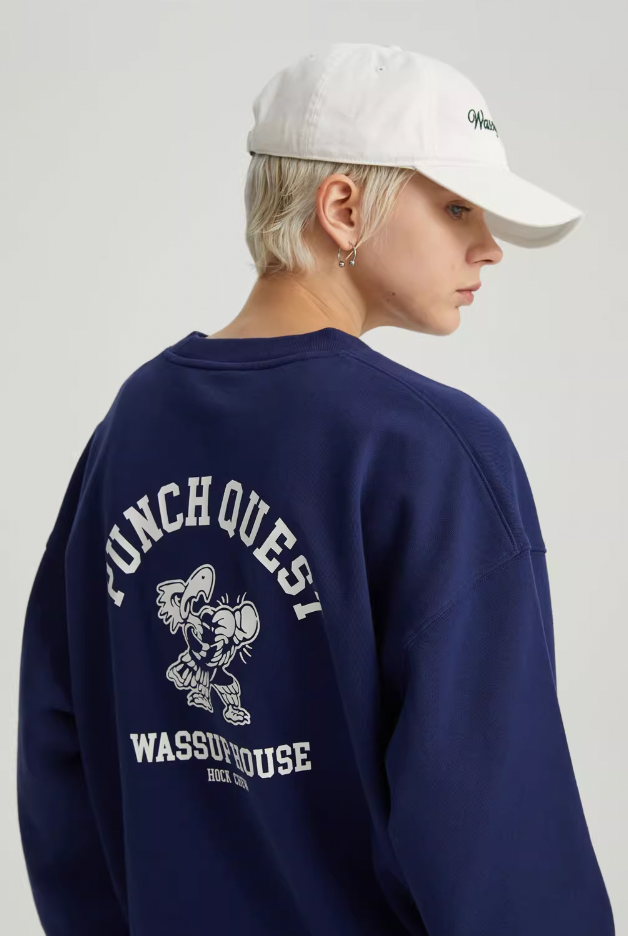 Wassup House Eagle Boxer Printing Sweatshirt