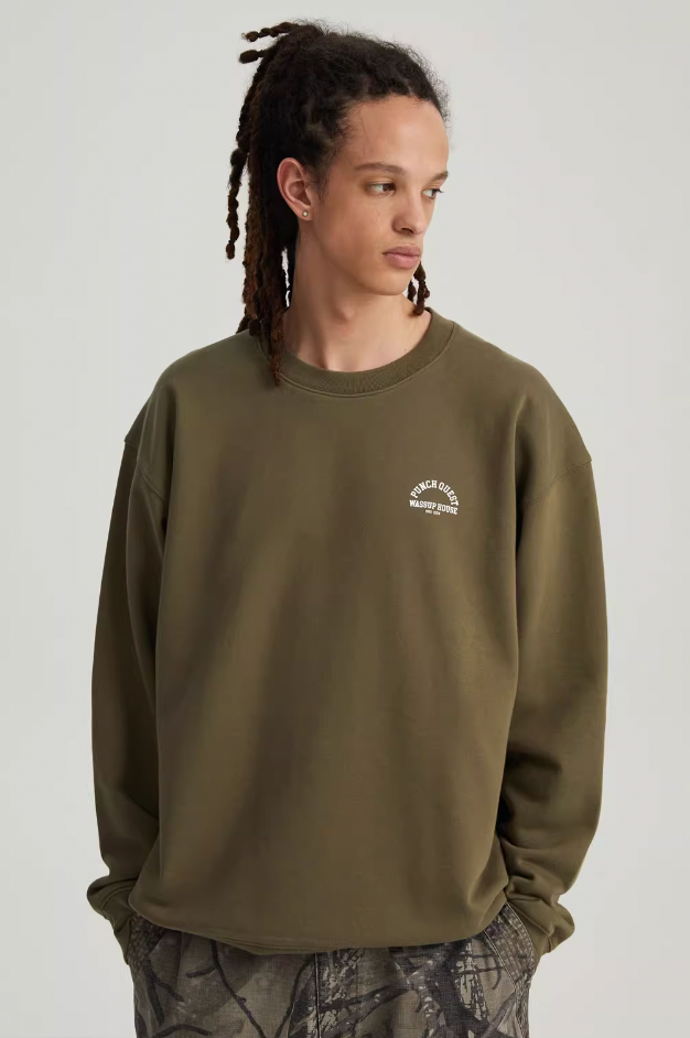 Wassup House Eagle Boxer Printing Sweatshirt