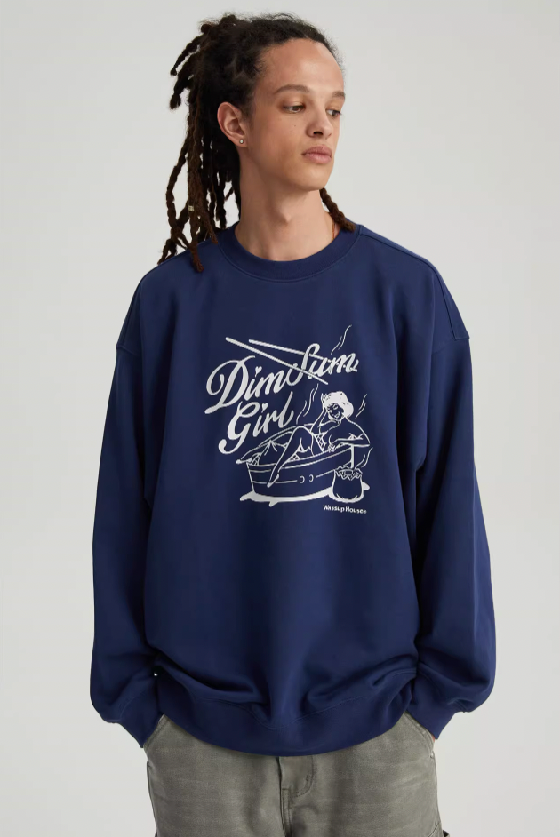 Wassup House Dim Sum Girl Printed Sweatshirt