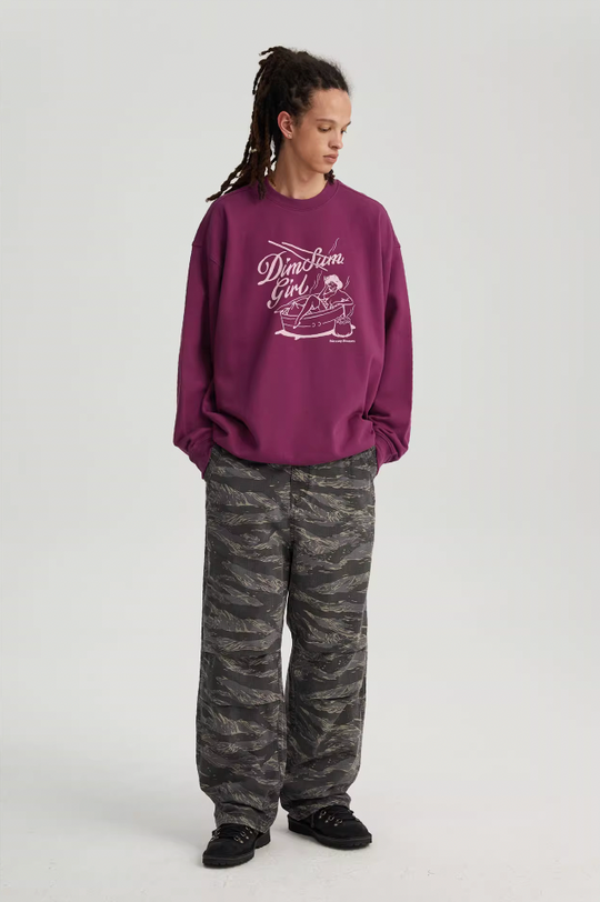 Wassup House Dim Sum Girl Printed Sweatshirt