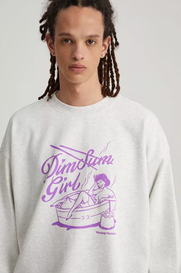 Wassup House Dim Sum Girl Printed Sweatshirt