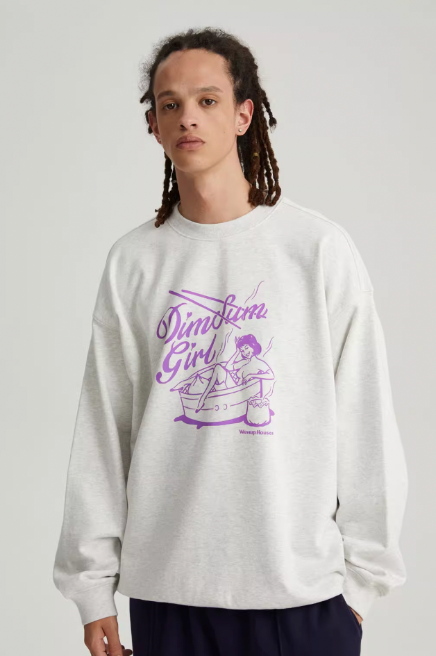 Wassup House Dim Sum Girl Printed Sweatshirt