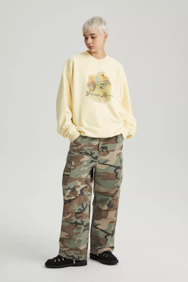 Wassup House Mermaid Tale Printed Sweatshirt