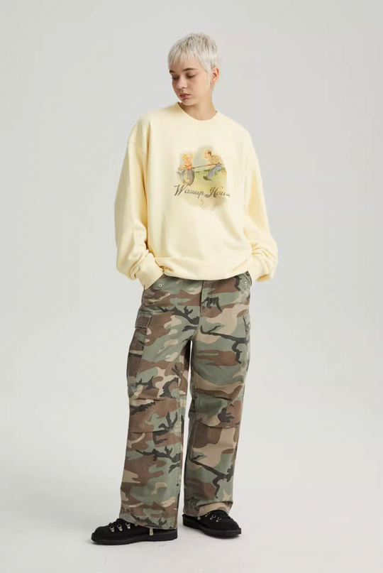 Wassup House Mermaid Tale Printed Sweatshirt