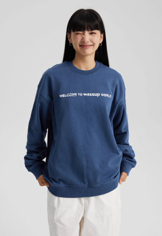 Wassup House Cutting Logo Sweatshirt