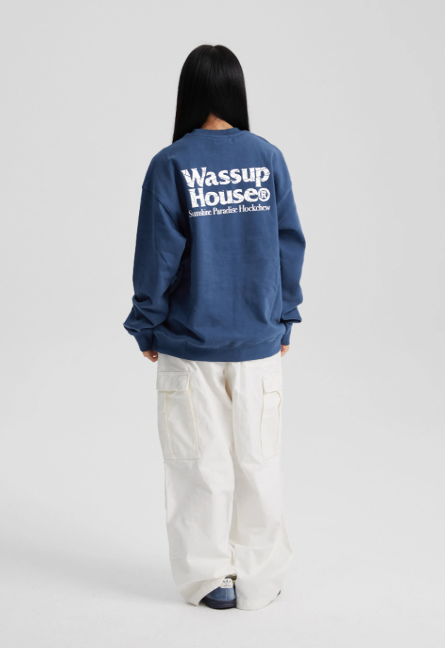 Wassup House Cutting Logo Sweatshirt