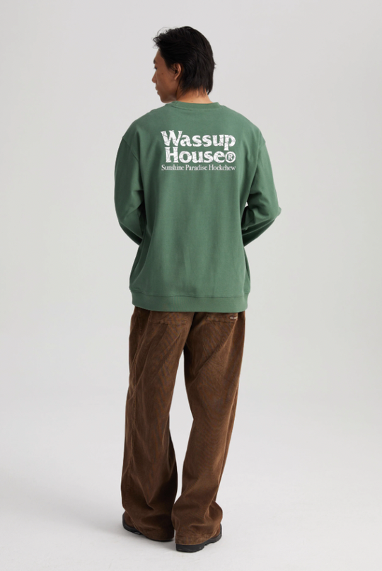 Wassup House Cutting Logo Sweatshirt