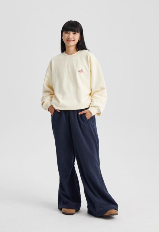 Wassup House Crab Graffiti Word Foam Printing Sweatshirt