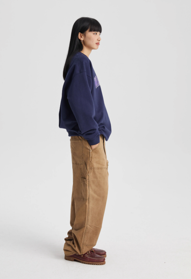 Wassup House School Logo Print Sweatshirt