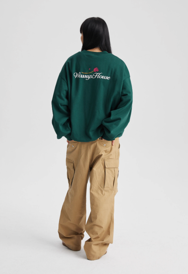 Wassup House Rose Printed Sweatshirt