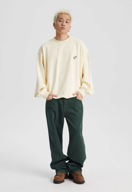 Wassup House Rose Printed Sweatshirt