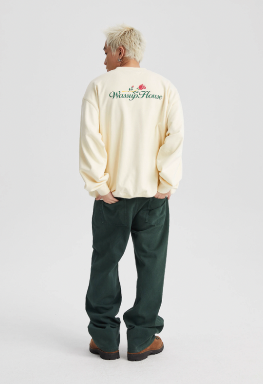 Wassup House Rose Printed Sweatshirt
