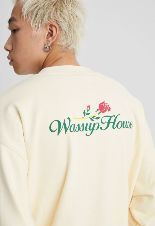 Wassup House Rose Printed Sweatshirt
