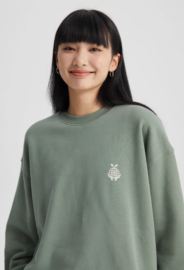 Wassup House Earth Planting Printed Embroidery Sweatshirt