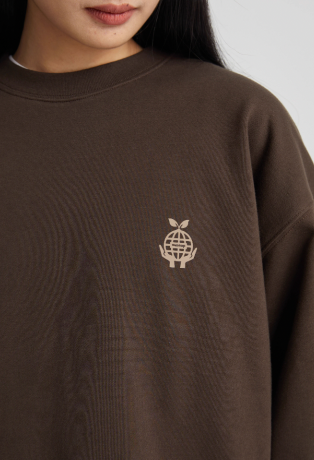 Wassup House Earth Planting Printed Embroidery Sweatshirt