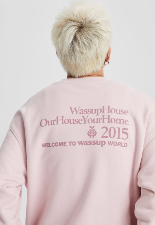 Wassup House Earth Planting Printed Embroidery Sweatshirt