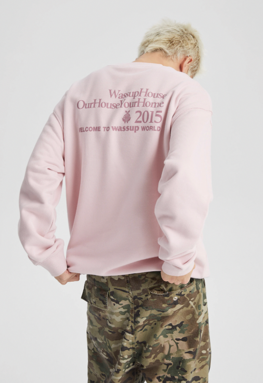 Wassup House Earth Planting Printed Embroidery Sweatshirt