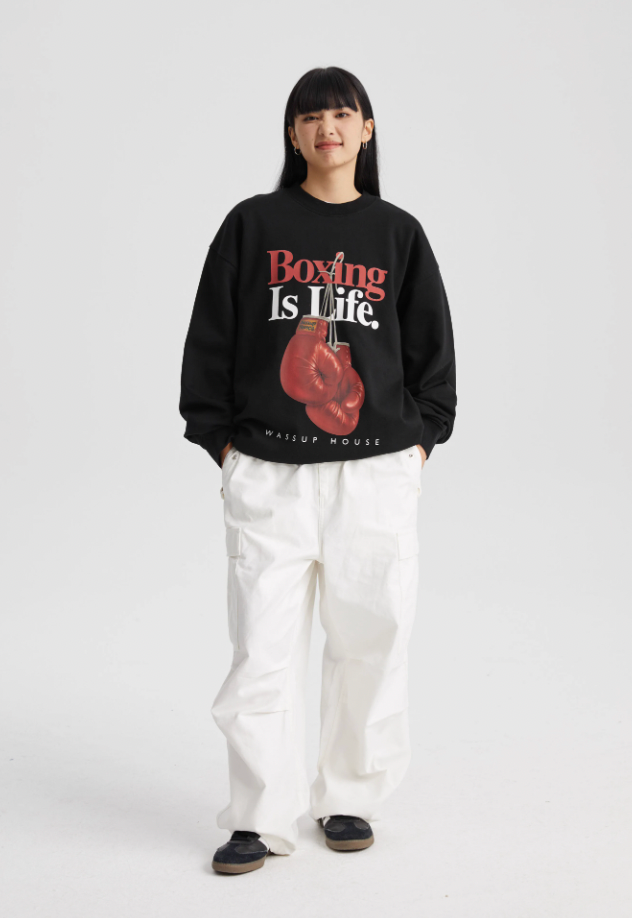 Wassup House LIFE Printed Sweatshirt