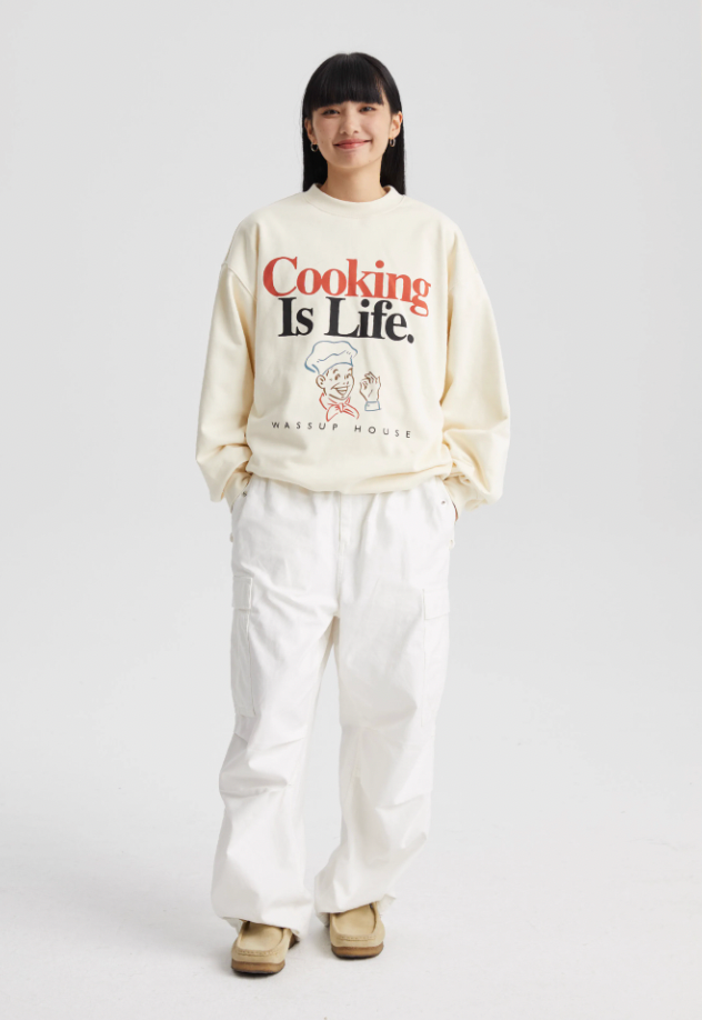 Wassup House LIFE Printed Sweatshirt