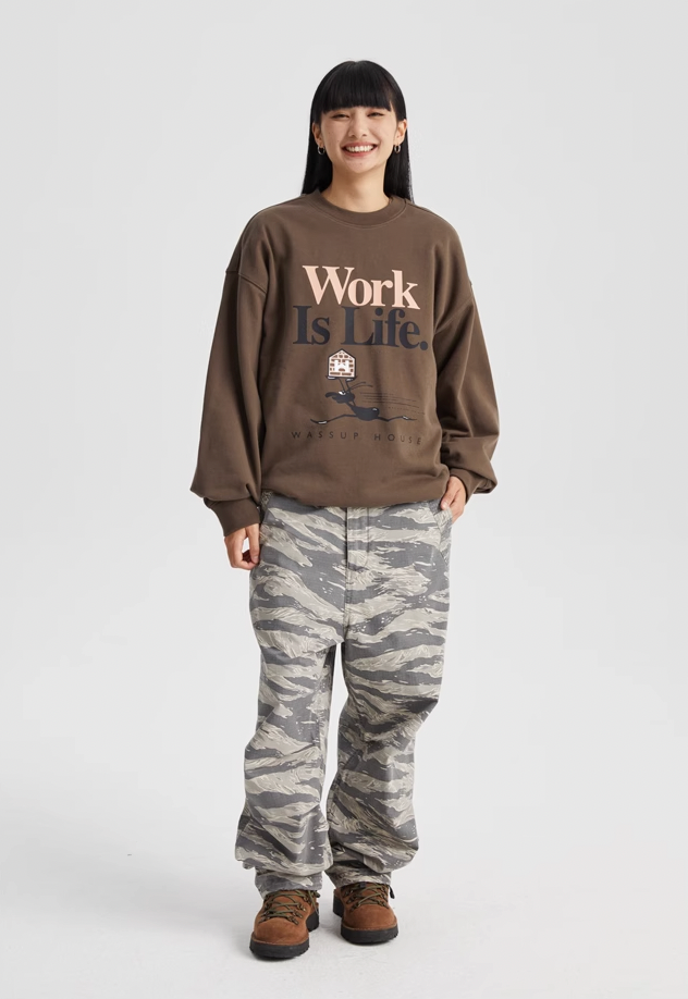 Wassup House LIFE Printed Sweatshirt