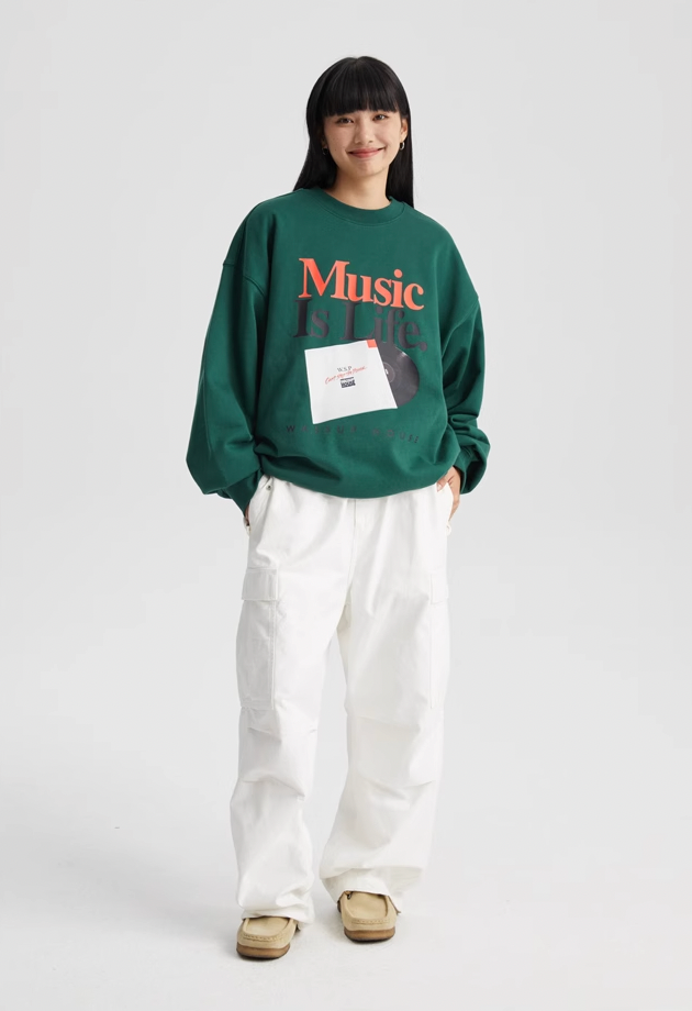 Wassup House LIFE Printed Sweatshirt