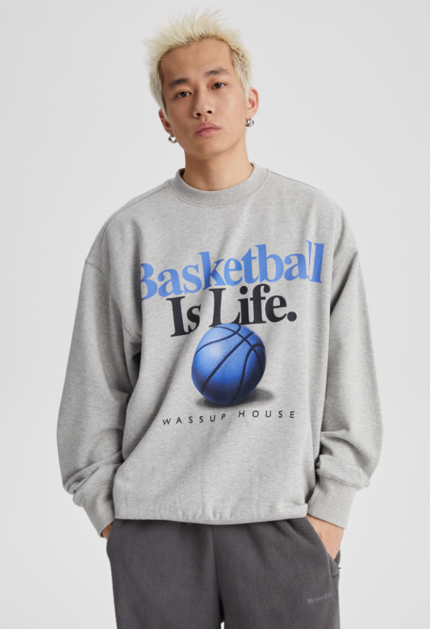 Wassup House LIFE Printed Sweatshirt