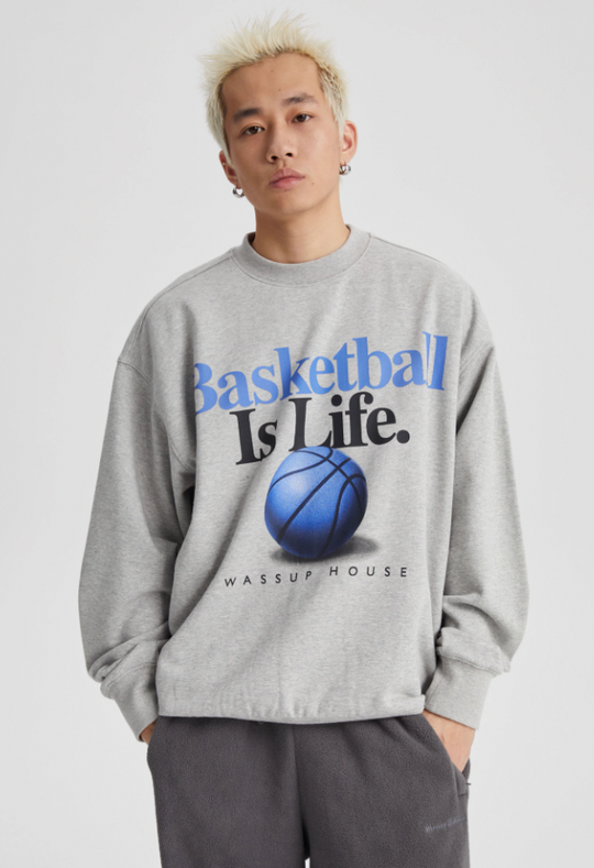 Wassup House LIFE Printed Sweatshirt